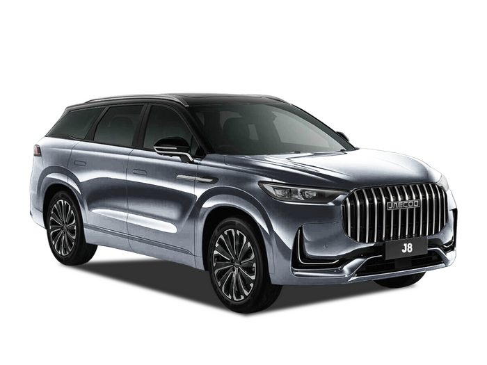 JAECOO J8 Серебристый с чёрной крышей